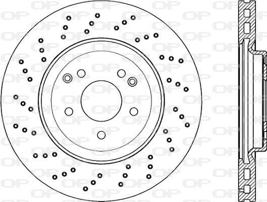 OPEN PARTS Тормозной диск BDR2244.25